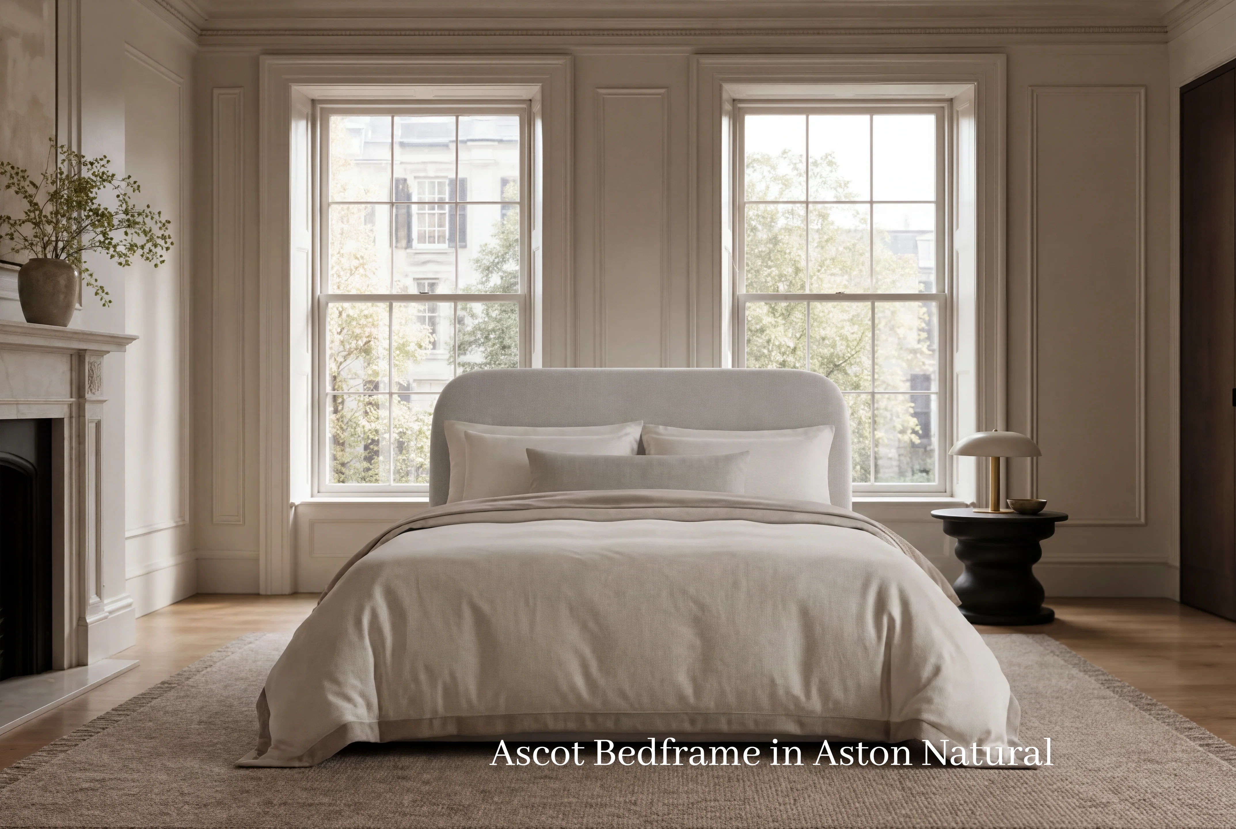 Ascot 6'0 Super King Bed frame Aston Natural Quick Ship - Image 2