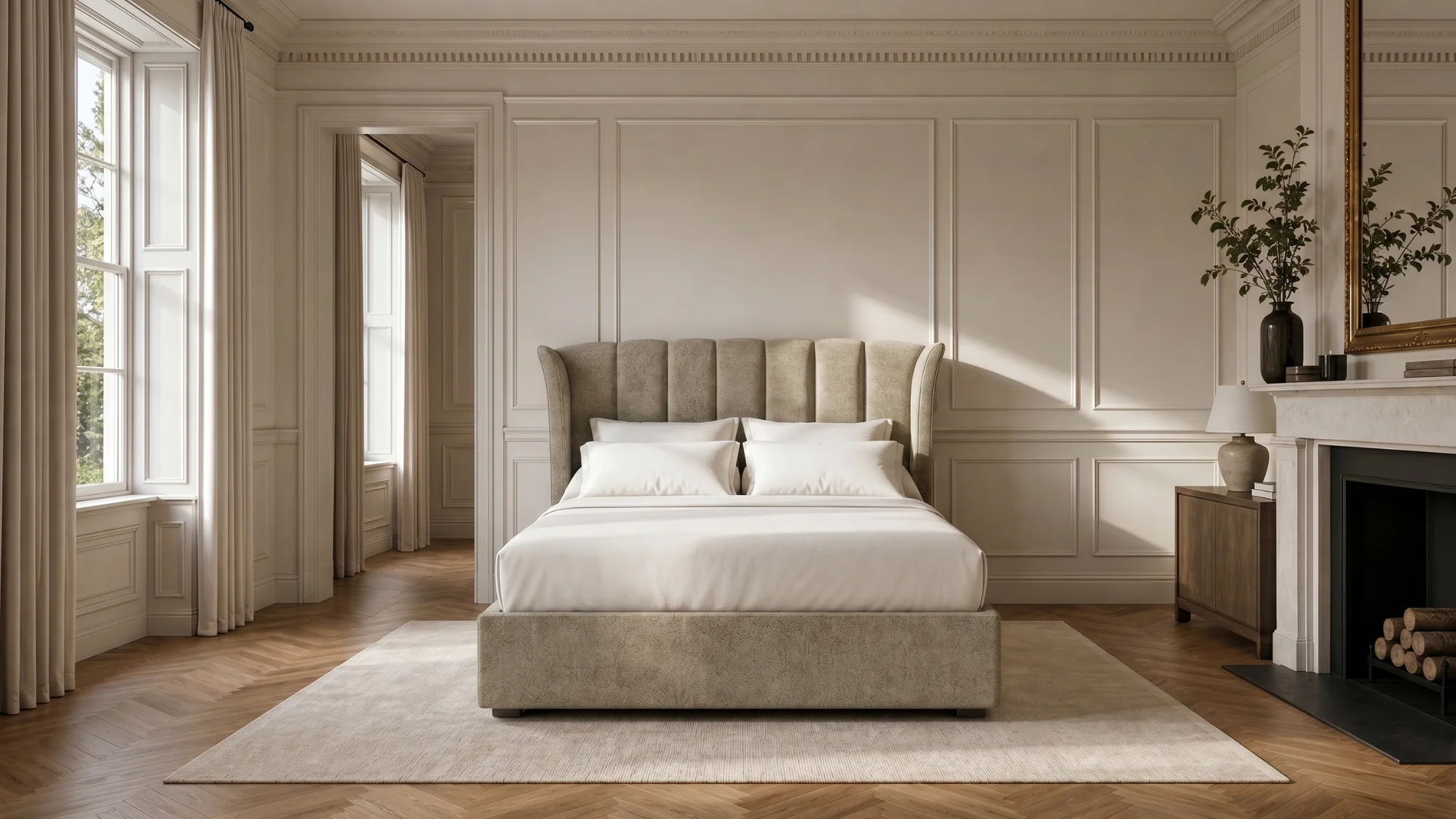 Princess 5’0 King Bed Frame Infinity Pearl Quick Ship - Image 2