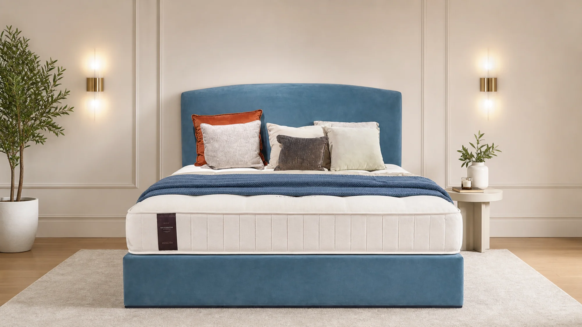 Dreamer 6'0 Super King Electric Storage Ottoman Air Force Blue Quick Ship - Image 4